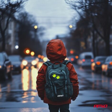 Autocollants réfléchissants fluorescents d'avertissement pour les pattes des enfants amio-03942 (1/2)