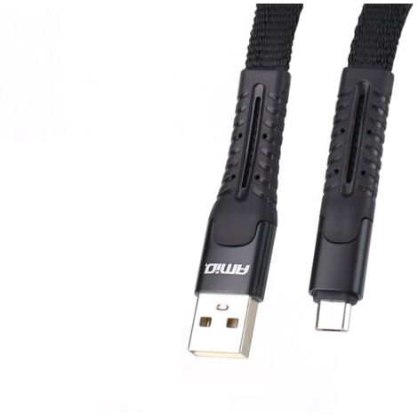 Câble micro USB à ressort 1,2 m UC-12 amio-02529 (1/4)
