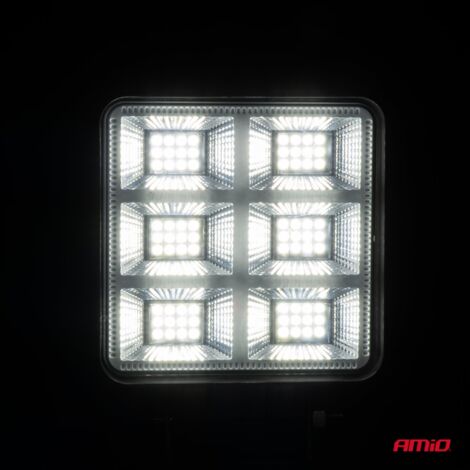 Projecteur LED de travail AWL60 69W 6500K 7200lm 12V 24V AMIO-04201 (1/5)