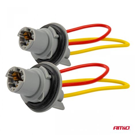 Douille cubique pour ampoule T15 W16W W5W amio-03049 (1/2)