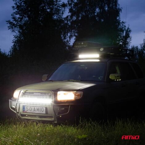 Panneau LED de travail droit AWL24 120W 60cm 12000lm 12V 24V amio-02438 (1/5)