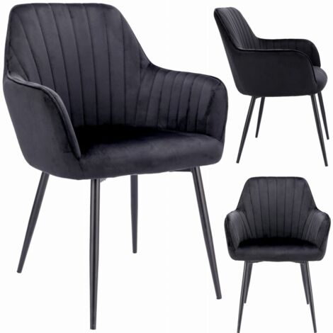 Chaise Cora noire (1/4)