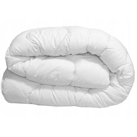 Couette en laine 140x200 cm, housse chaude en microfibre de laine de mouton (1/2)