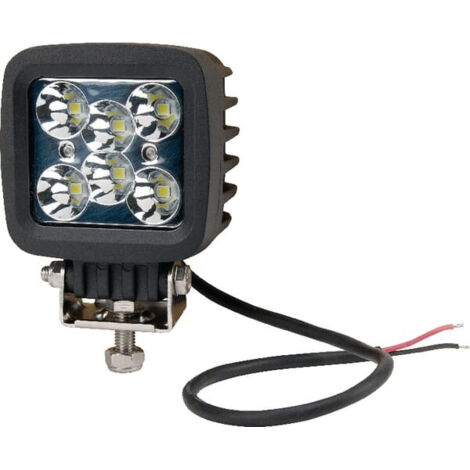 Lampe de travail LED carrée, 42 W, 3780 lm, 10/30 V, lumière concentrée, 6 LED Kramp LA10027 (1/5)