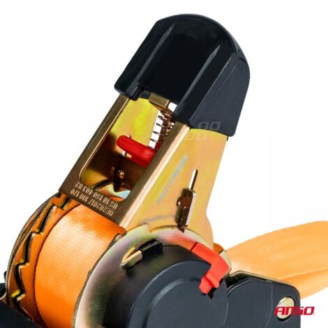 Sangle d'arrimage avec enrouleur automatique 640 kg 25 mm 3,5 m type S amio-03318 (1/5)