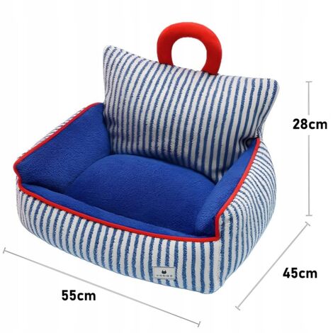 Fauteuil pour chat et chien, canapé-lit confortable et moelleux, 55 cm (1/5)