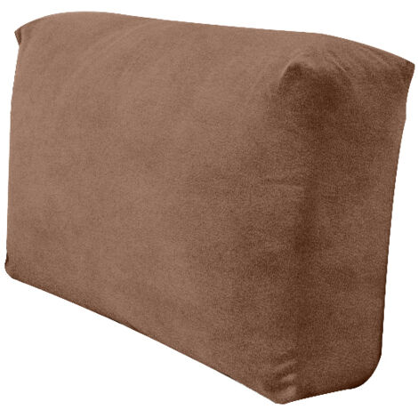 Housse de canapé en velours marron – Coussin de dossier – Matériau imperméable – Protection contre salissures et poils d'animaux (1/5)