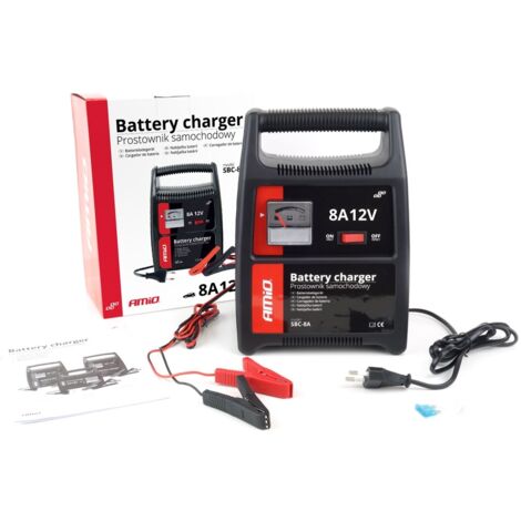 Redresseur de chargeur de batterie 8A 12V SBC-8A amio-02086 (1/3)