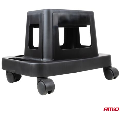 Chaise d'atelier sur roulettes avec rangement pour outils 150 kg amio-04269 (1/5)