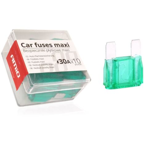 Fusibles Maxi pour voiture, lot de 10, 30 A, amio-02325