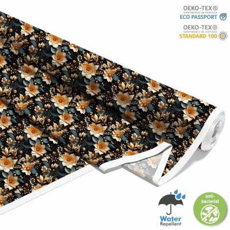 Tissu d'extérieur décoratif Oxford - Motif floral I DX5601 (1/5)