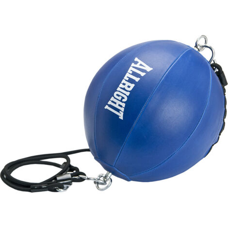 POIRE DE BOXE AVEC BOTTES EN CAOUTCHOUC, bleue (1/4)