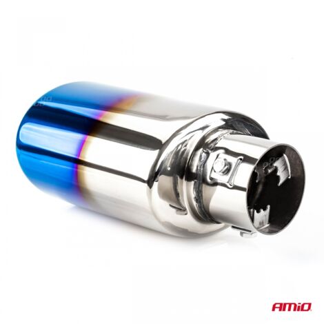 Embout de silencieux d'échappement en acier inoxydable MT 023BLC flammé amio-02356 (1/4)