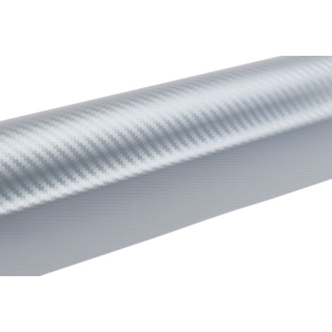 Feuille d'argent carbone 3D 30 cm x 150 cm amio-02600 (1/2)