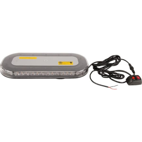 Barre lumineuse LED, 126 W 12/24 V orange à visser 42 LED Kramp LA20019 (1/5)
