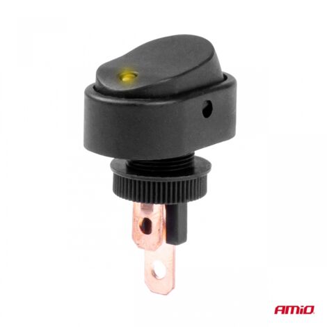 Interrupteur elliptique rétroéclairé 12V 24V amio-03088 (1/5)