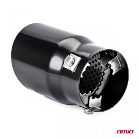 Embout de silencieux d'échappement en acier inoxydable MT 017B noir amio-01317 (1/4)