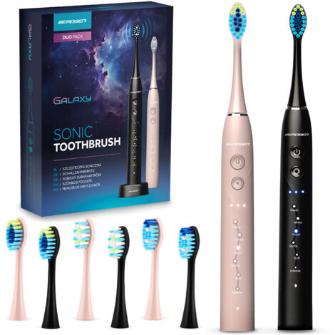 Ensemble de 2 brosses à dents soniques Berdsen Galaxy Duo (1/5)