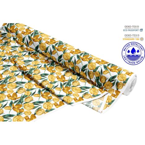 Tissu déco extérieur Oxford - Motiv goldene tulpen I DR057 (1/5)