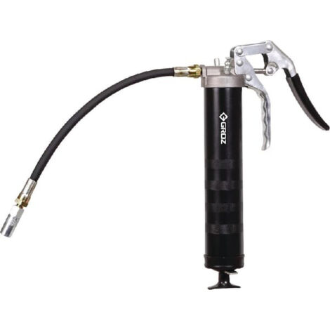 Pistolet extrudeur graisseur HD à une main – Tuyau 300mm – Capacité 400ml – Pression 345bar – Filetage M10 – Groz