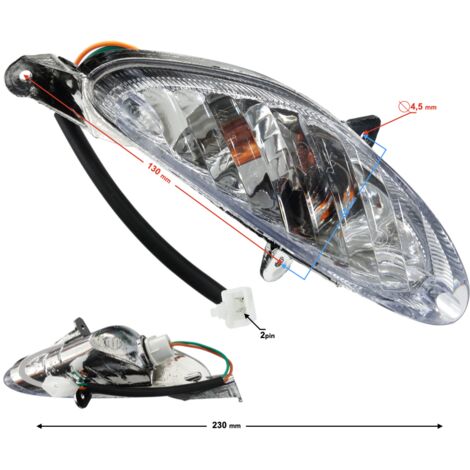 Clignotant avant gauche pour scooter 21 2 (1/2)
