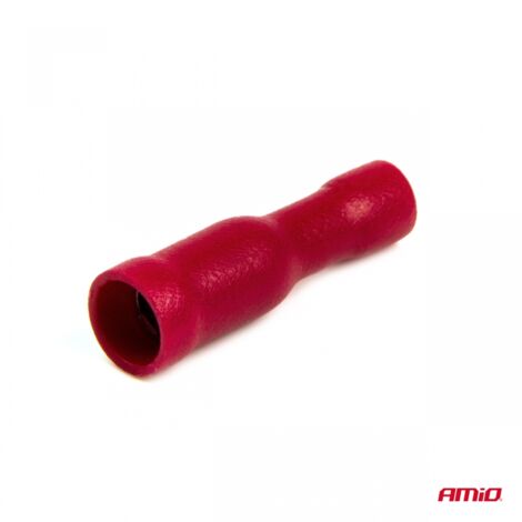 Connecteurs cylindriques ronds femelles isolés 4 mm 0,5-1,5 mm² 10 A 10 pièces amio-03072 (1/3)