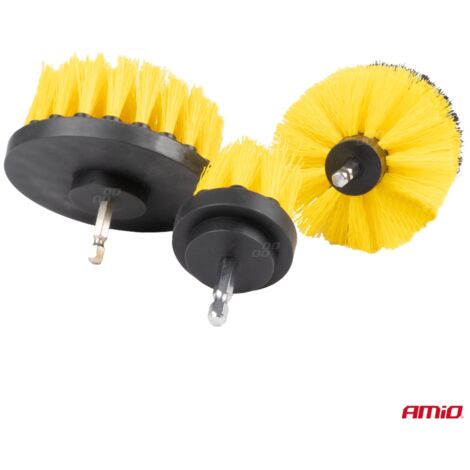 Brosses de nettoyage pour perceuses et tournevis, lot de 3, amio-04017 (1/2)