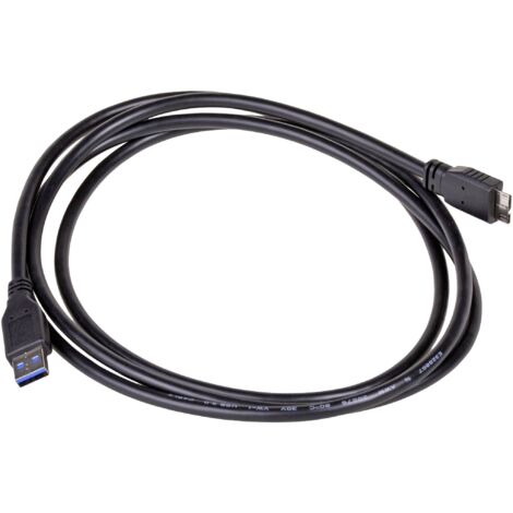 Câble USB 3.0 Akyga AK-USB-13, connecteurs USB A (mâle) et micro B (mâle), longueur 1,8 m, bleu. (1/2)