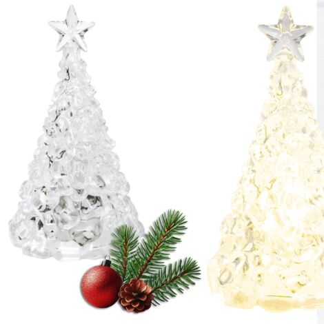 Une figurine de sapin de Noël à LED fonctionnant sur piles - un cadeau pour les enfants participant à la messe de Rorate (1/5)