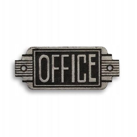 Panneau de bureau en fonte, enseigne suspendue style Art déco (1/5)