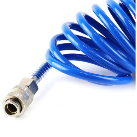 Tuyau spiralé pour air comprimé PE 5x8mm 20m PT-05 amio-02604 (1/4)