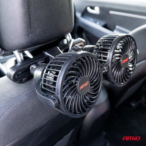 Ventilateur d'appui-tête de ventilateur de voiture 12V amio-03008 (1/5)