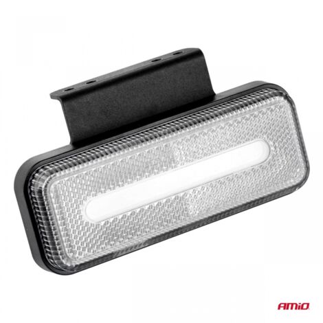 Feu de position LED rectangulaire blanc OM-02-W amio-02377 (1/5)