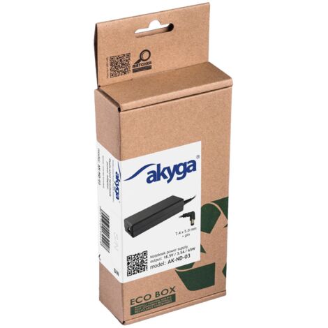 akyga Akyga AK-ND-03 - Ordinateur portable - Intérieur - 100 - 250 V - 65 W - 3.5 V - Noir (1/4)