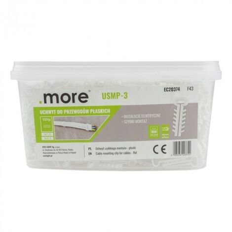 Lot de 900 attaches avec cheville à enfoncer USMP-3 M20374 ECO LIGHT (1/4)