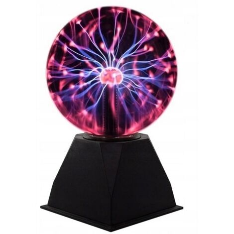 Lampe plasma boule magique 62 cm en verre – Alimentation secteur 230 V – Cordon 140 cm – Effets de décharges électriques – Lampe éducative (1/5)