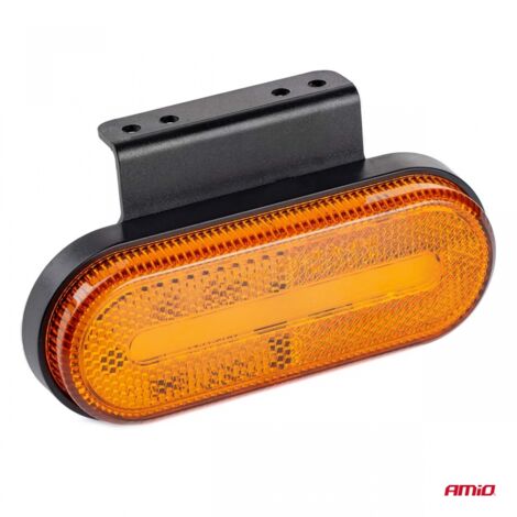 Feu de position LED OM-01-O ovale orange amio-02374 (1/4)