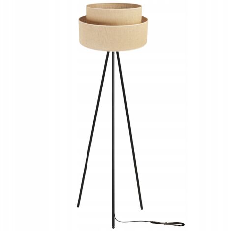 Lampadaire trépied en métal avec abat-jour de 45 cm (1/5)