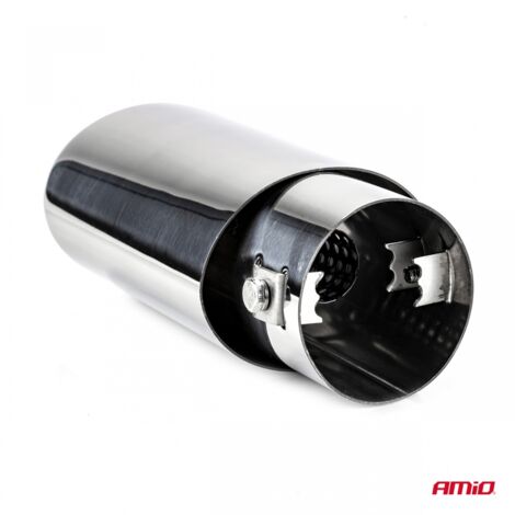 Embout de silencieux d'échappement en acier inoxydable MT 020 chromé amio-02349 (1/4)
