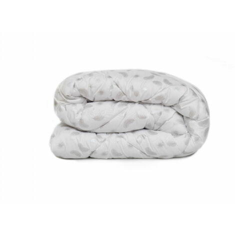 Couette 180x200 toutes saisons hypoallergénique avec plumes argentées de qualité supérieure (1/3)