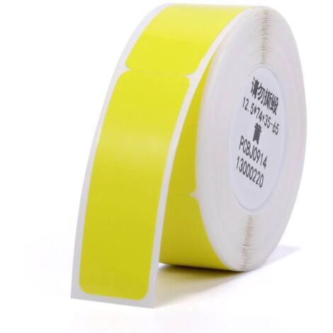 Étiquettes pour câbles Niimbot 12,5 x 109 mm, 65 pièces, jaunes (1/3)