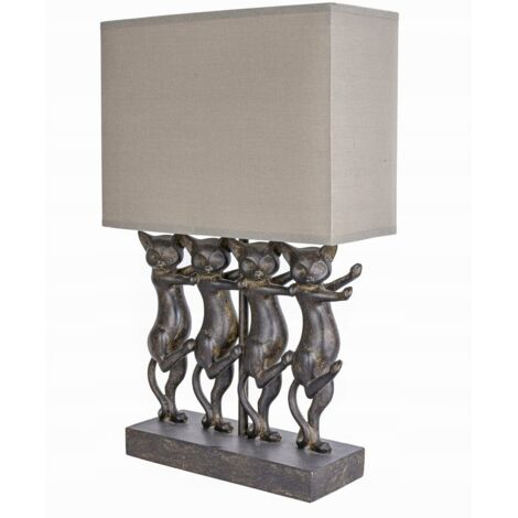 Lampe Chats Dansants, Gris Colonial (1/5)