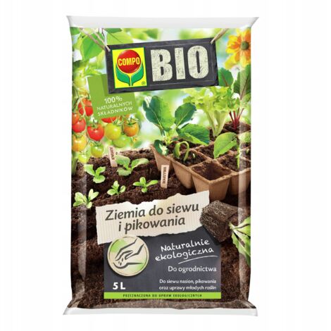 Terreau bio pour semis et repiquage 5 L – Substrat écologique pour germination optimale – Croissance saine des jeunes plants