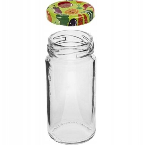 Bocal en verre avec couvercle à vis TO 43 90 ml - 6 pièces (1/2)
