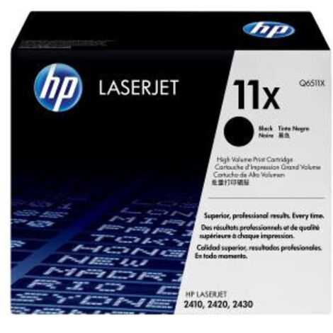 Toner noir HP, Q6511X (1/2)