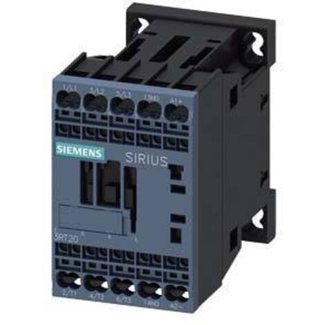 Contacteur de puissance triphasé S00 AC-3 7,5 kW / 400 V 1 NO 24 V CC, connexion à ressort 3RT2018-2BB41 (1/2)
