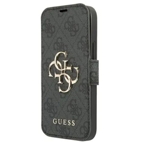 Guess GUBKP13X4GMGGR iPhone 13 Pro Max 6,7 gris/gris livre 4G Grand logo en métal (1/5)