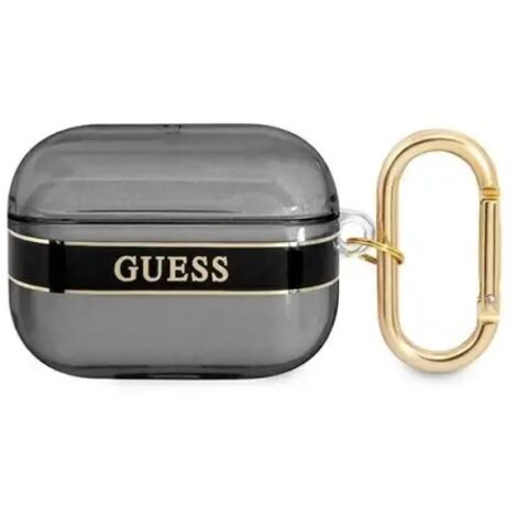 Guess guaphhtsk Coque AirPods Pro Noir/Noir Collection de sangles (1/5)