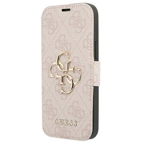 Guess GUBKP13X4GMGPI iPhone 13 Pro Max 6,7 rose/rose livre 4G Grand logo en métal (1/4)