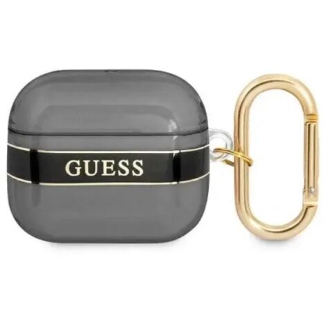 Guess GUA3HHTSK Coque AirPods 3 Noir/Collection de dragonnes noires (1/5)